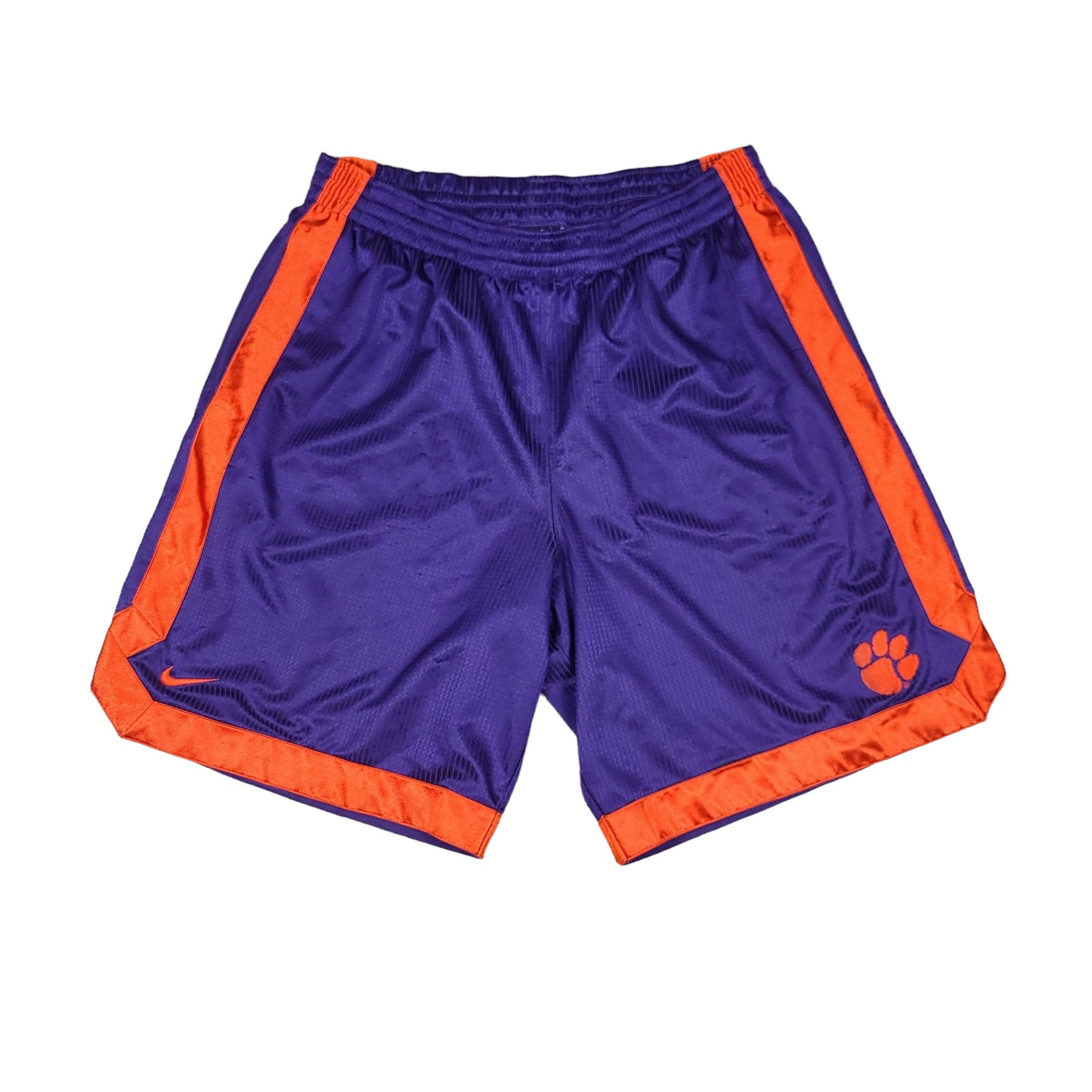 Clemson University Nike Purple Orange Basketball Shorts