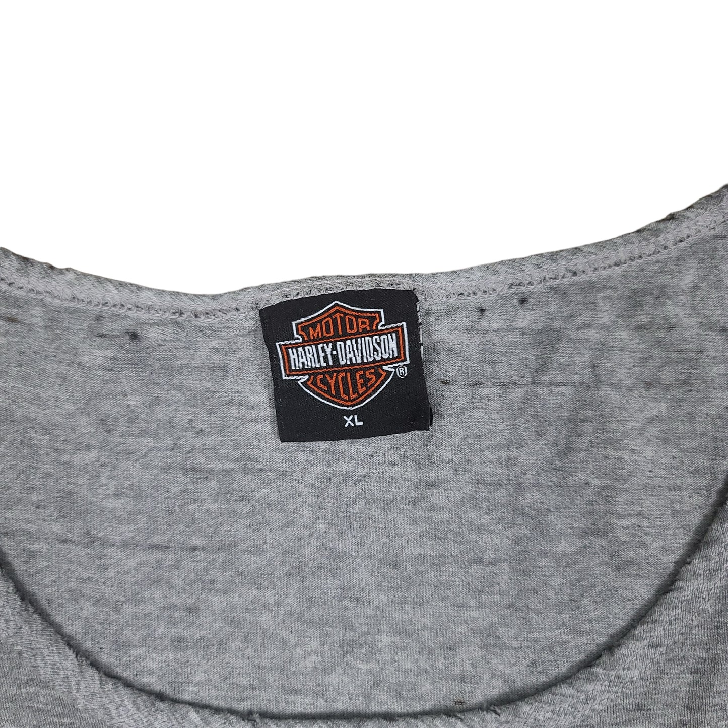 Vintage Harley Davidson Motorcycles Gray Eagle Gear Tank Top (Distressed)