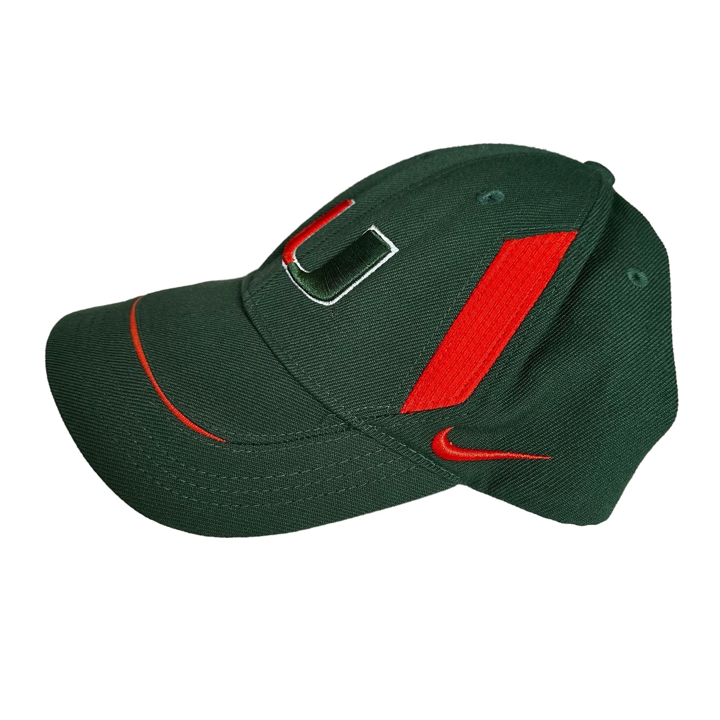 University of Miami Hurricanes Green Nike Velcro Hat