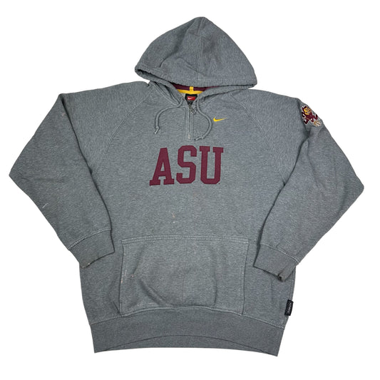 Vintage Arizona State University Nike Gray 1/4 Zip Hoodie