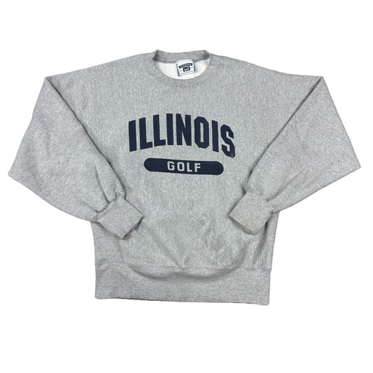 Vintage University of Illinois Golf Gray Lee Sweatshirt