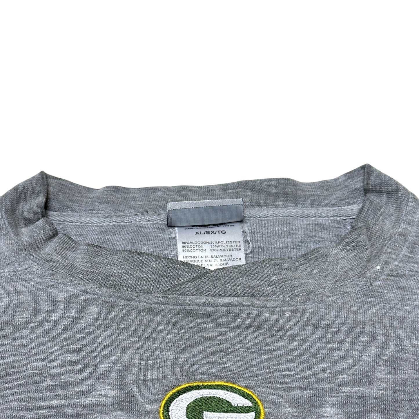 Vintage Green Bay Packers Sweatshirt Gray Reebok