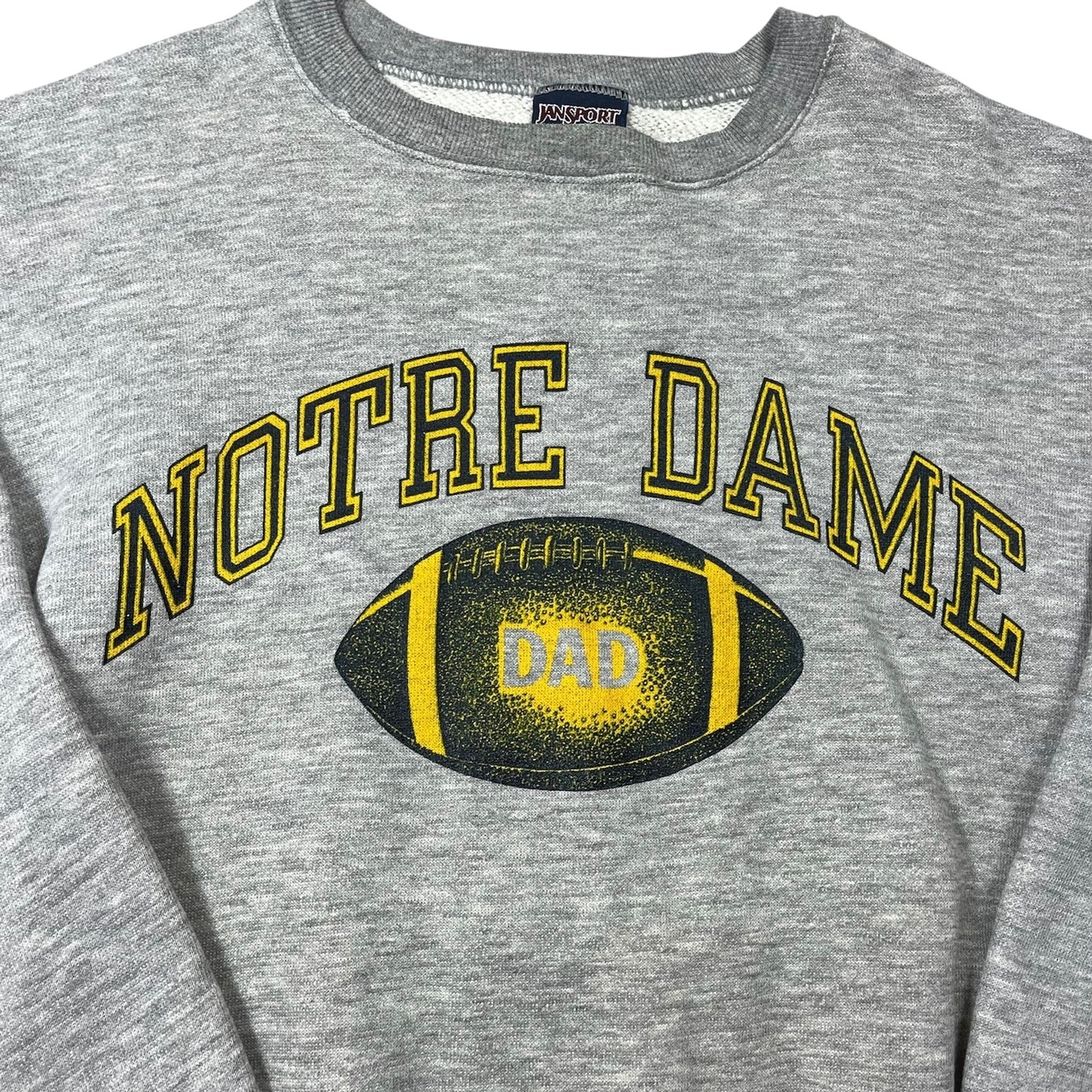 Vintage University of Notre Dame Sweatshirt Football Dad