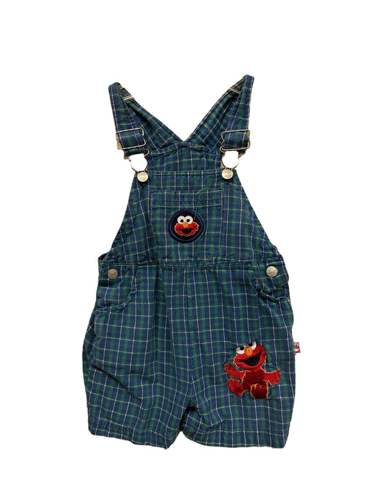 Elmo Shortalls Plaid