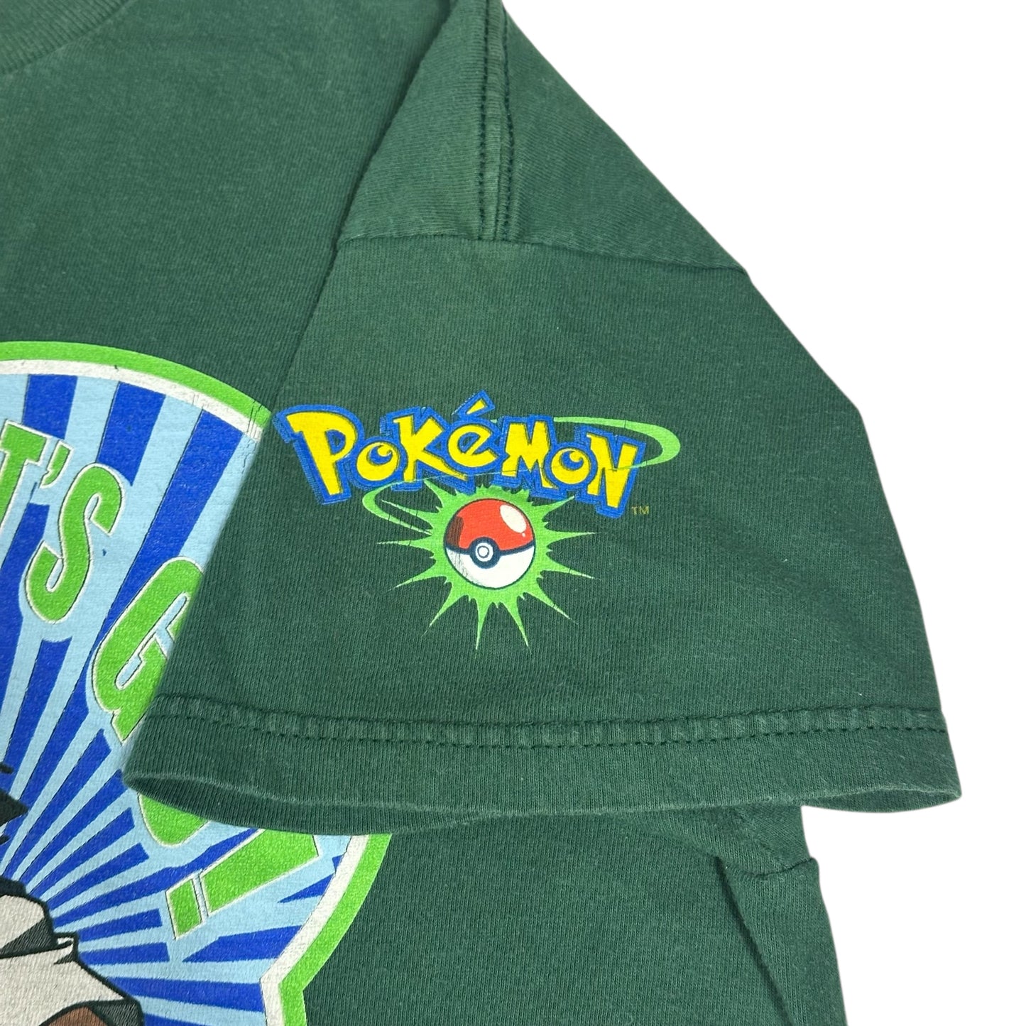 Vintage Pokemon Shirt Green Youth