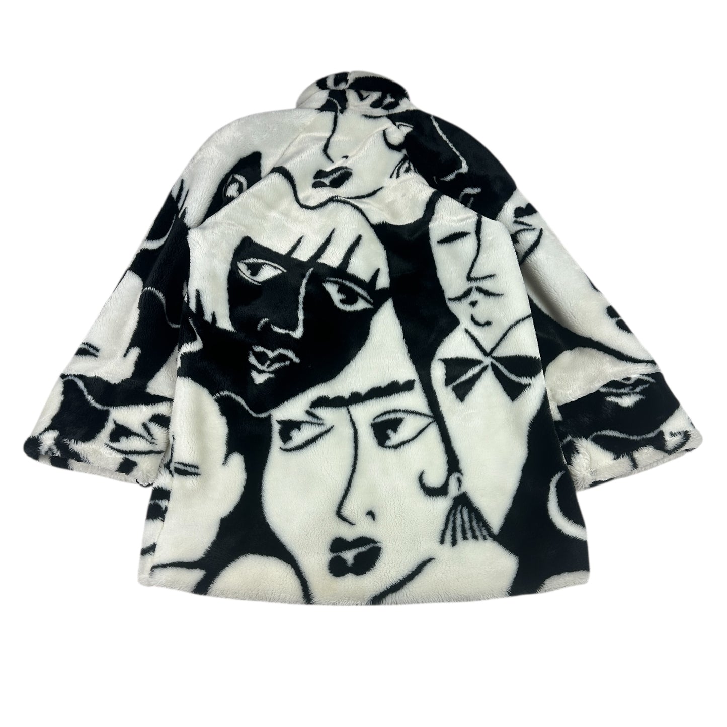 Vintage Donny Brook Jacket Picasso Faux Fur Coat