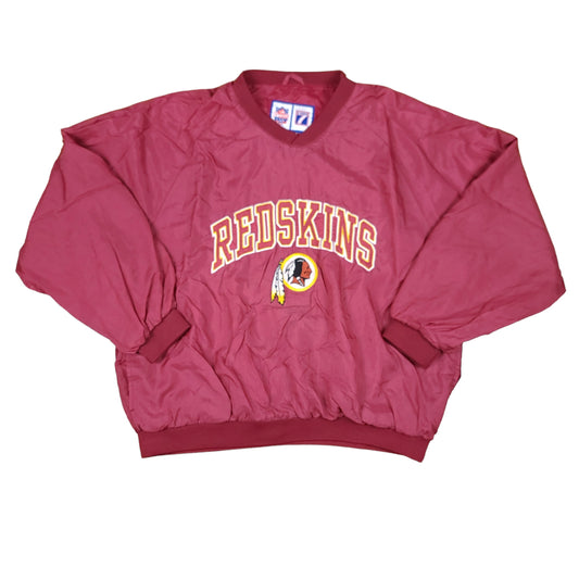 Vintage Washington Redskins Logo 7 Windbreaker Nylon Pullover Sweater