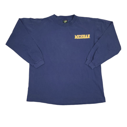 Vintage University of Michigan Navy Blue Longsleeve Shirt