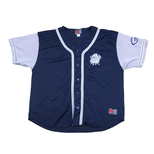 Vintage Georgetown University Blue Gray Mesh Jersey