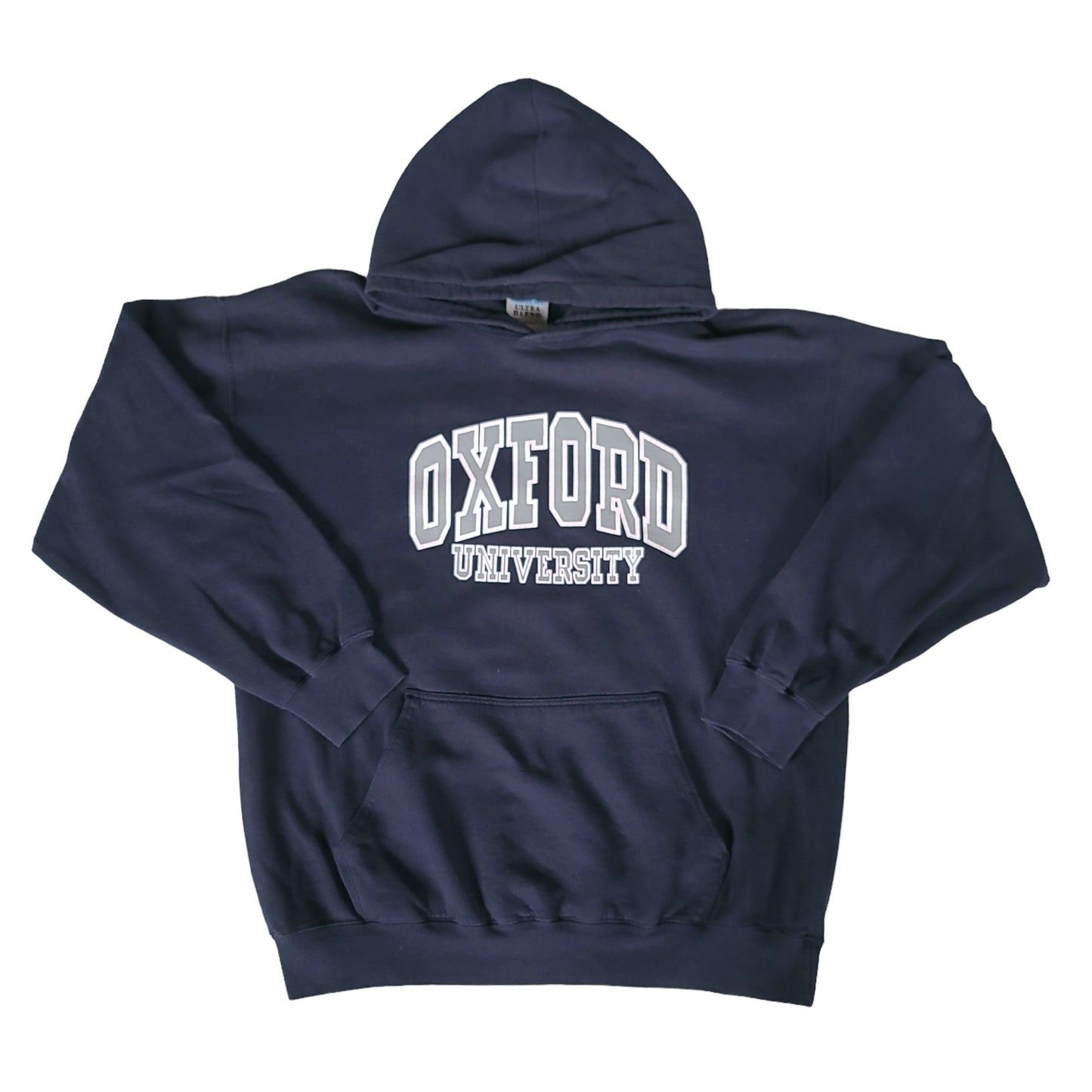 Vintage Oxford University Navy Blue Hoodie