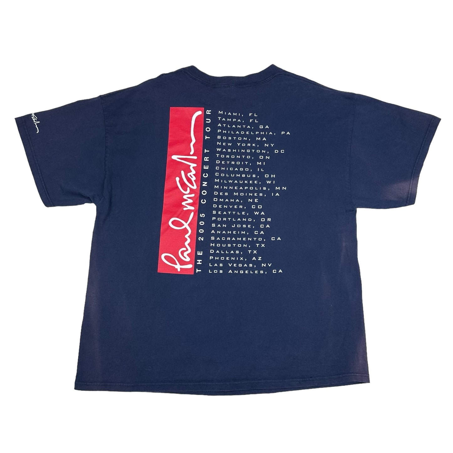 Vintage Paul McCartney US Navy Blue Tour Tee