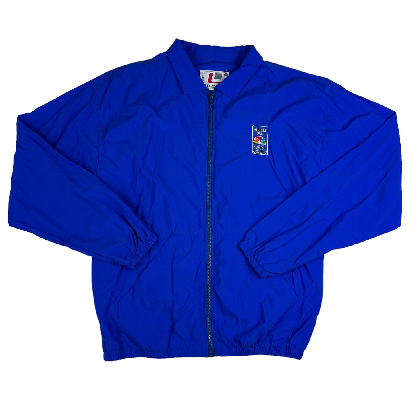 Vintage Atlanta 1996 Olympics Blue Legends Windbreaker Jacket