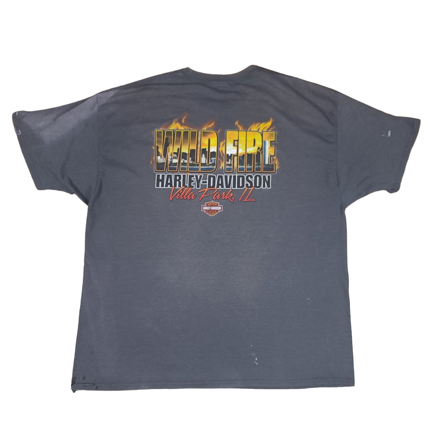 Harley Davidson Villa Park Gray Tee