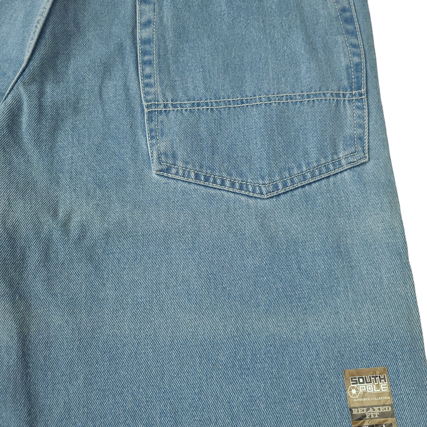 Vintage Y2K Light Blue South Pole Relaxed Fit Denim Pants