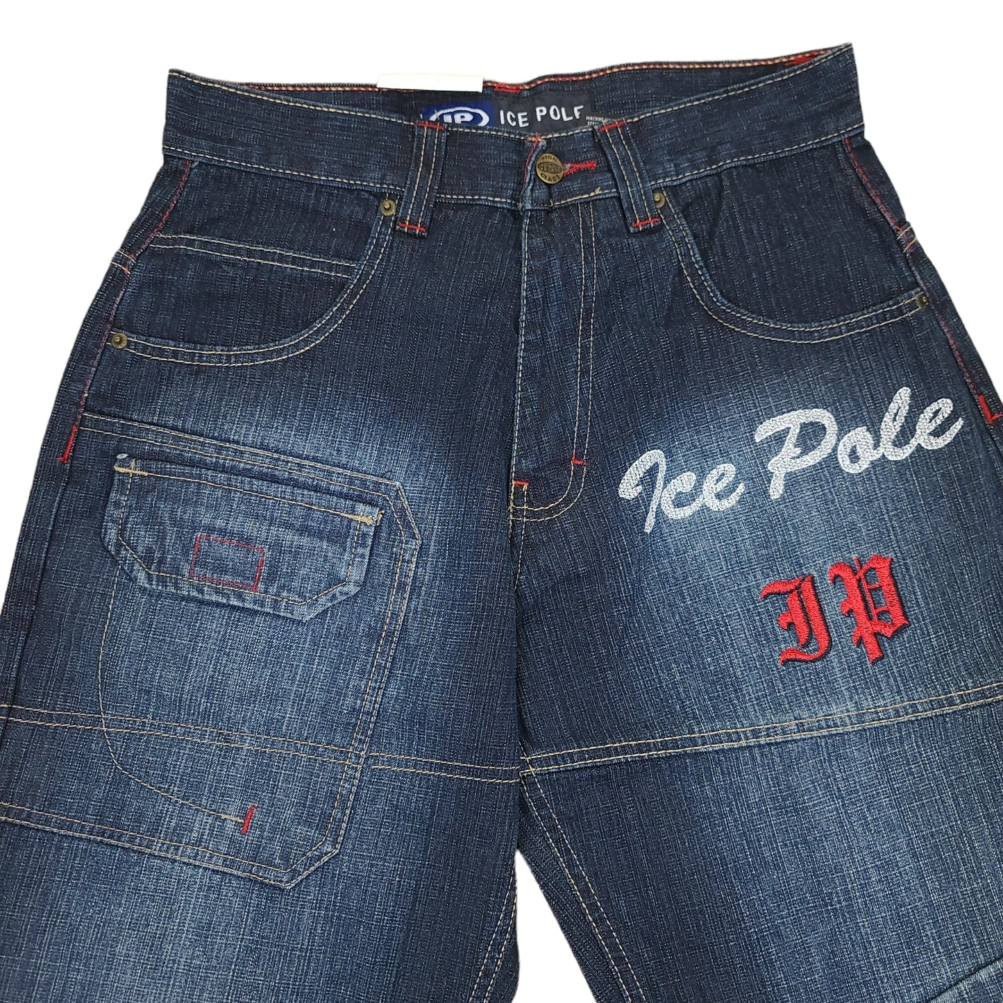 Vintage Y2K Ice Pole Rinse Dark Blue Denim Pants