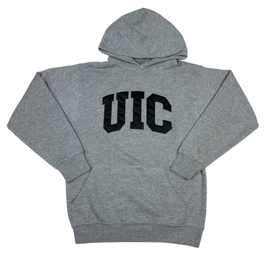 Vintage University of Illinois at Chicago Gray Cotton Exchange Hoodie