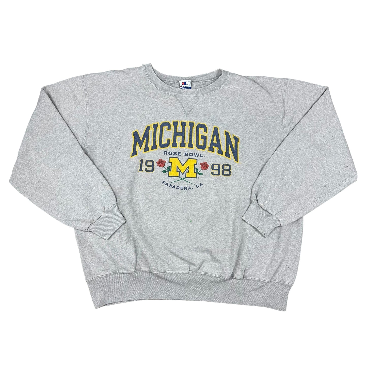 Vintage University of Michigan Gray 1998 Rose Bowl Champion Sweatshirt