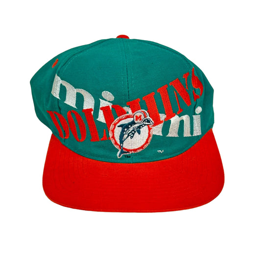 Vintage Miami Dolphins NFL Logo 7 Snap Back Hat