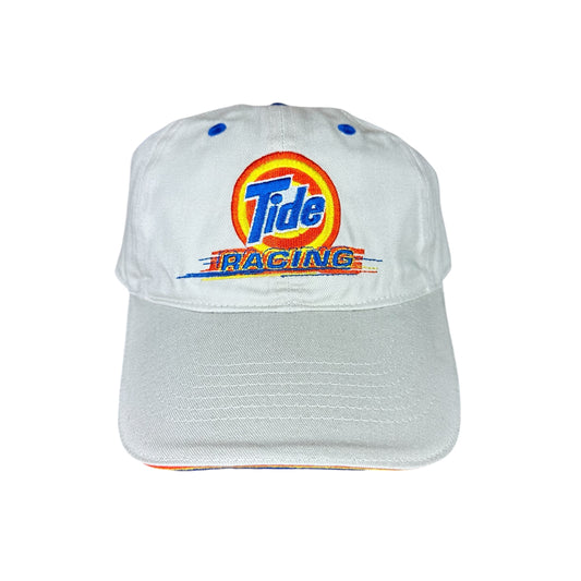 Vintage Tide Racing Beige Hook & Loop Back Hat