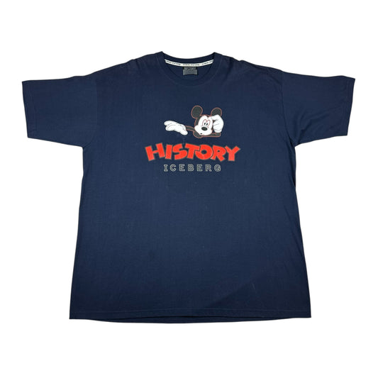Mickey Mouse Vintage Iceberg History Shirt Blue