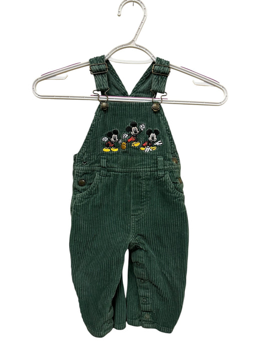 Mickey Mouse Overalls Corduroy Green
