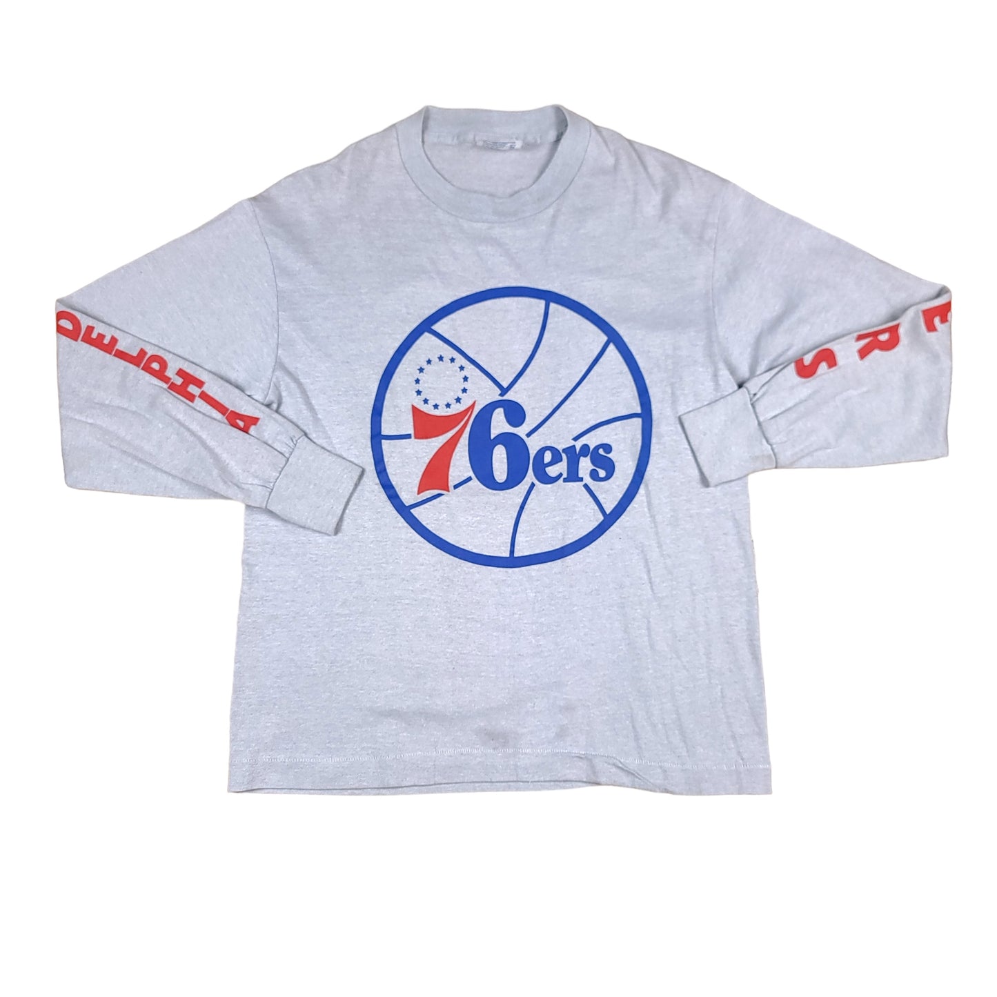 Vintage Philadelphia 76ers Gray Long Sleeve Tee