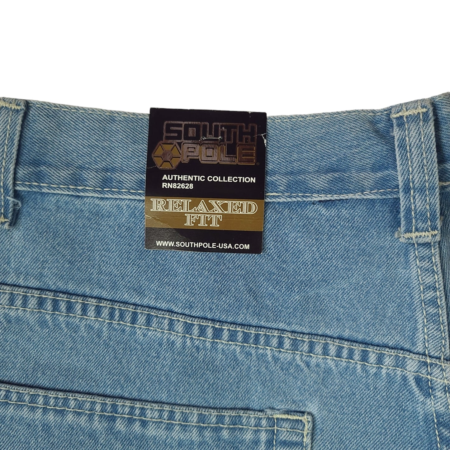 Vintage Y2K Light Blue South Pole Relaxed Fit Denim Pants