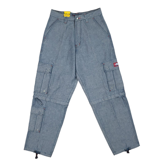 Vintage Y2K Paco Sport Blue Gray Convertible Pants