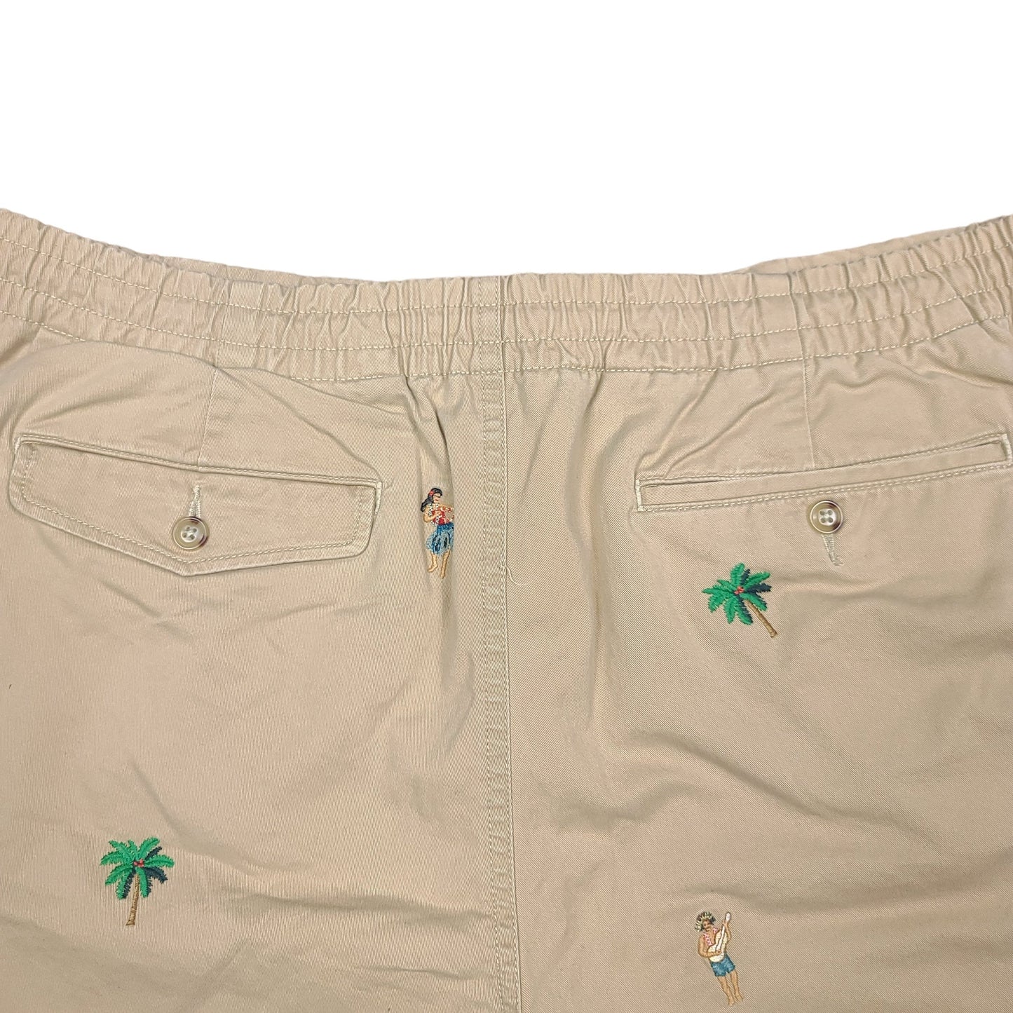 Polo Ralph Lauren Beige Embroidered Island Shorts