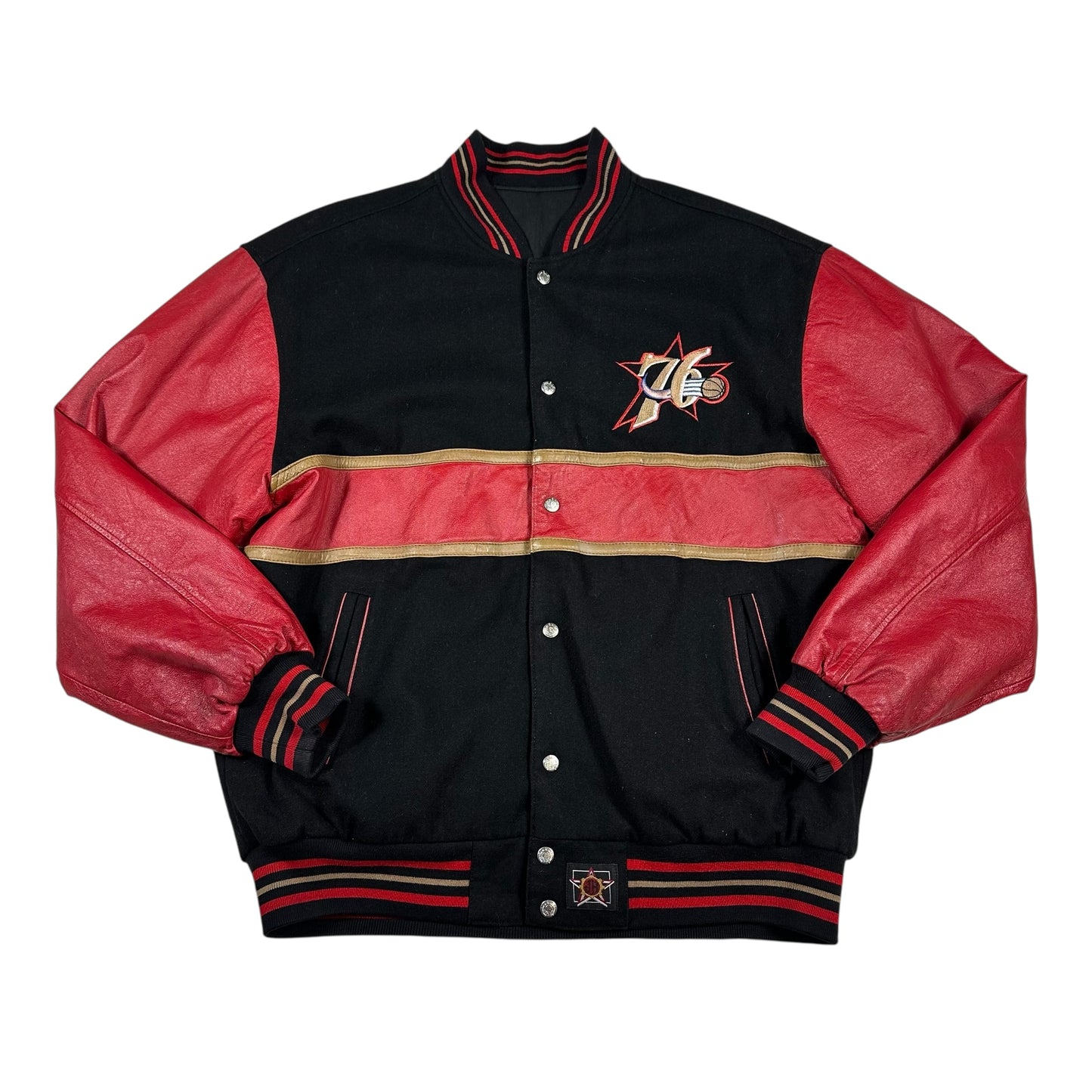 Vintage 76ers Jacket Jeff Hamilton Reversible