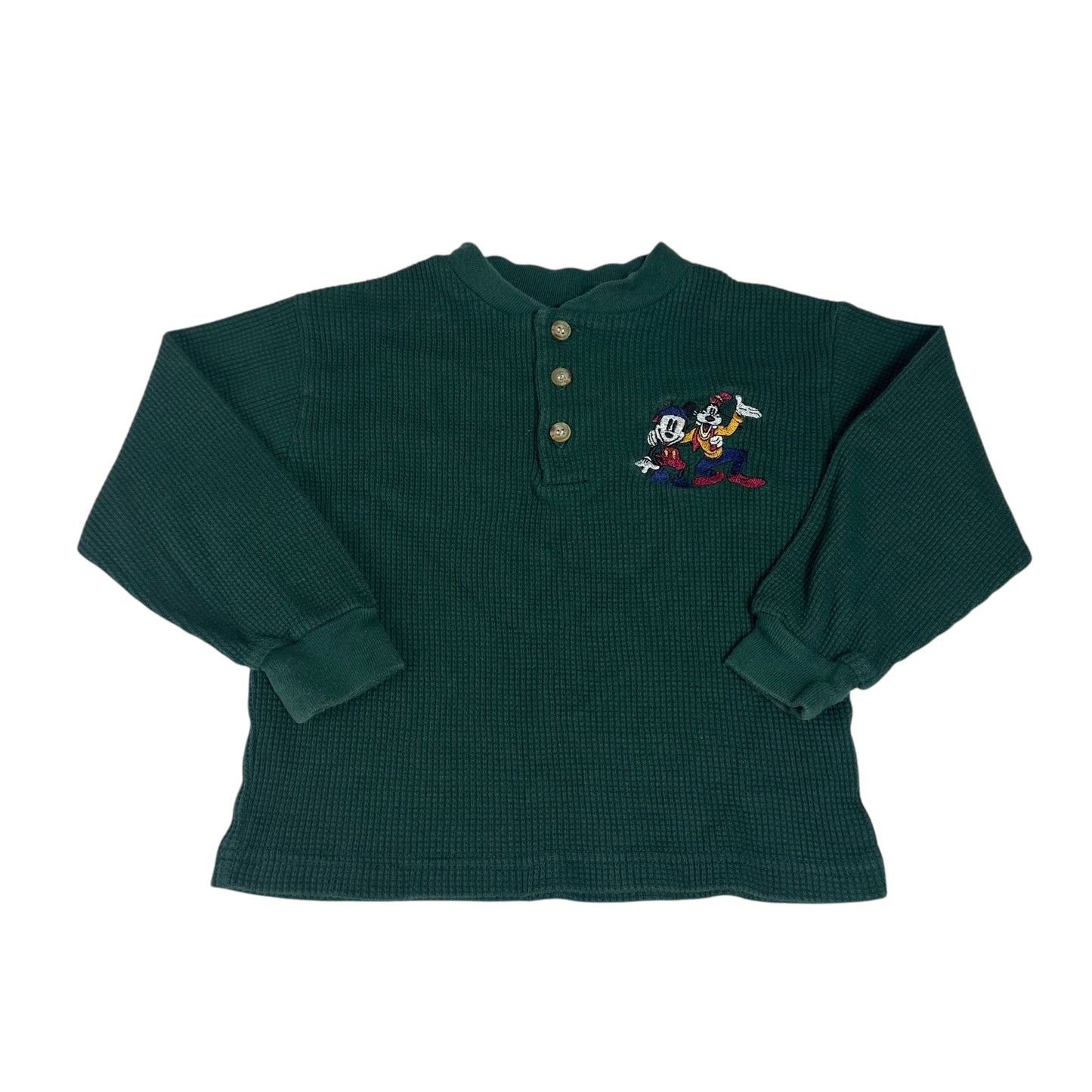 Vintage Mickey Mouse Shirt Thermal Henley Toddler