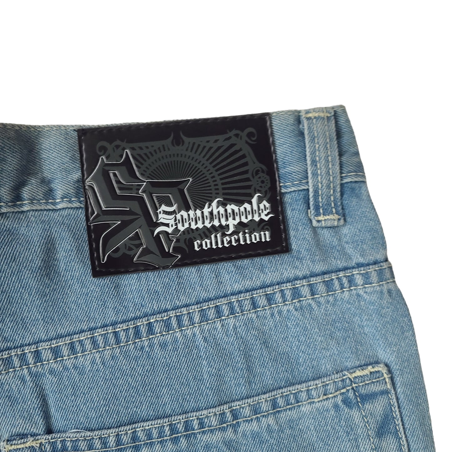 Vintage Y2K Light Blue South Pole Relaxed Fit Denim Pants