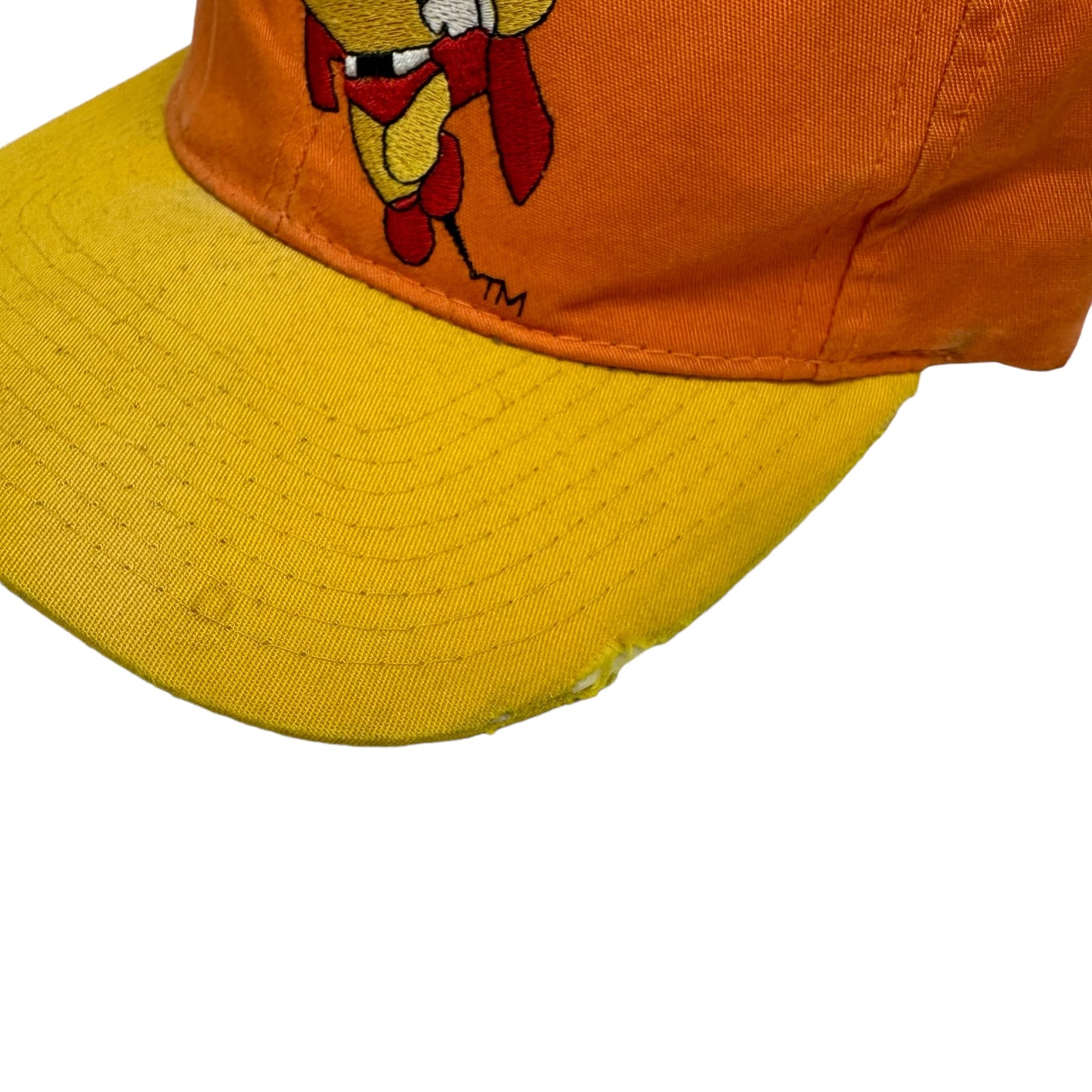 Vintage Mighty Mouse Orange American Needle Block Head Snap Back Hat