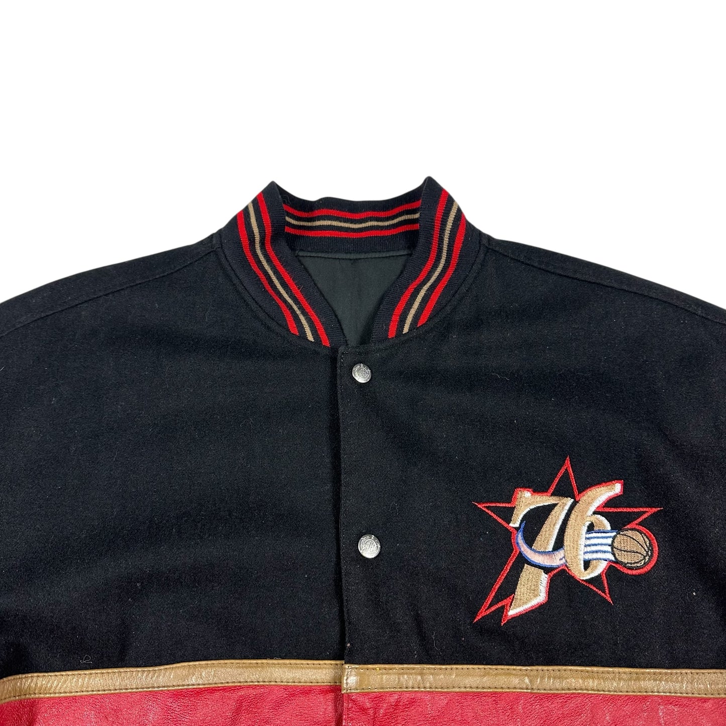 Vintage 76ers Jacket Jeff Hamilton Reversible