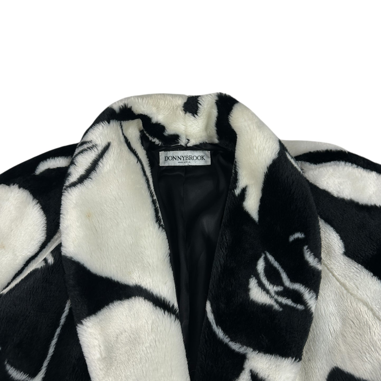 Vintage Donny Brook Jacket Picasso Faux Fur Coat