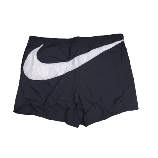Vintage Nike Black Big Swoosh Nylon Shorts