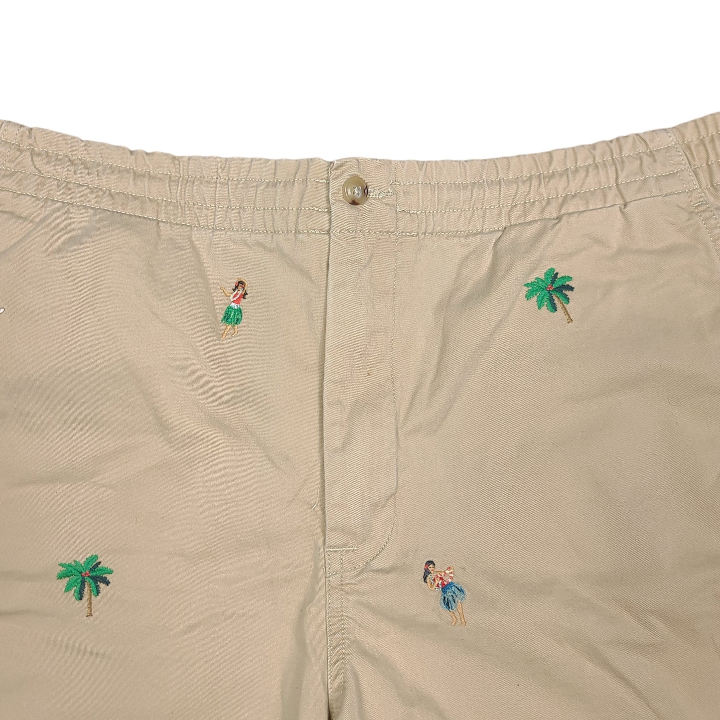 Polo Ralph Lauren Beige Embroidered Island Shorts