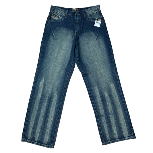 Vintage Y2K Akadmiks Parle Stitch Blue Denim Pants