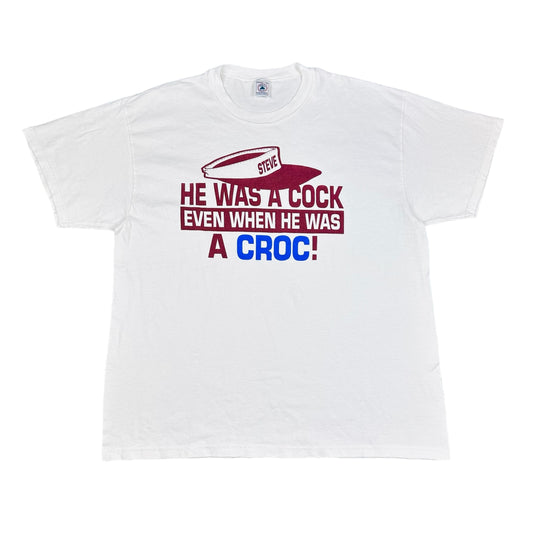 Vintage Steve Spurrier White Collegiate Tee