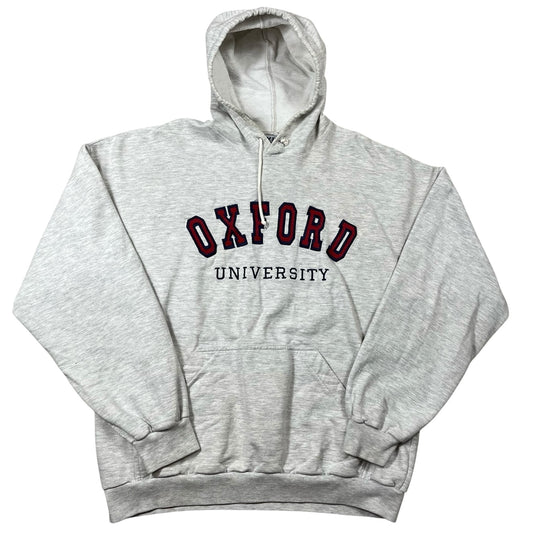 Vintage Oxford University Hoodie Gray