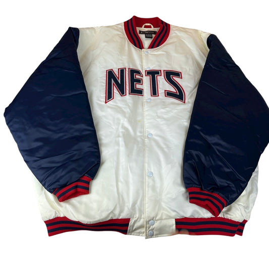 Vintage New Jersey Nets Jacket NBA Satin Varsity