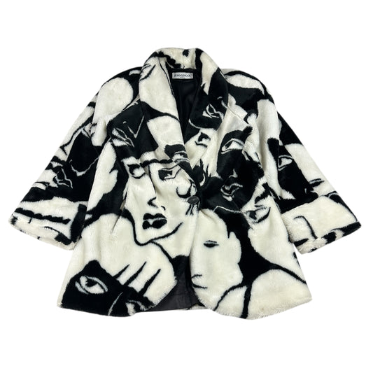 Vintage Donny Brook Jacket Picasso Faux Fur Coat