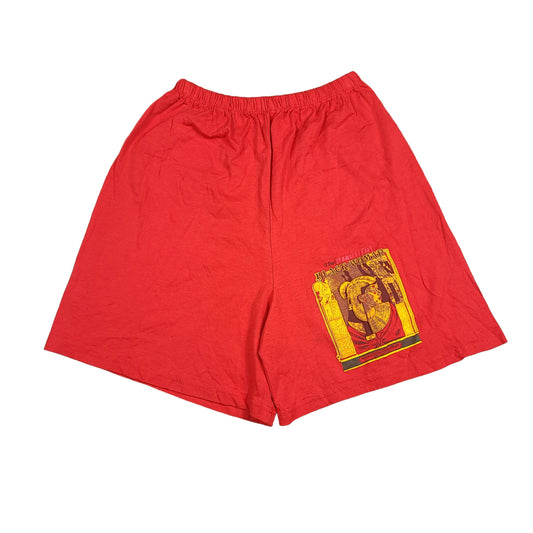 Vintage The Beautiful Black Woman Red Cotton Shorts