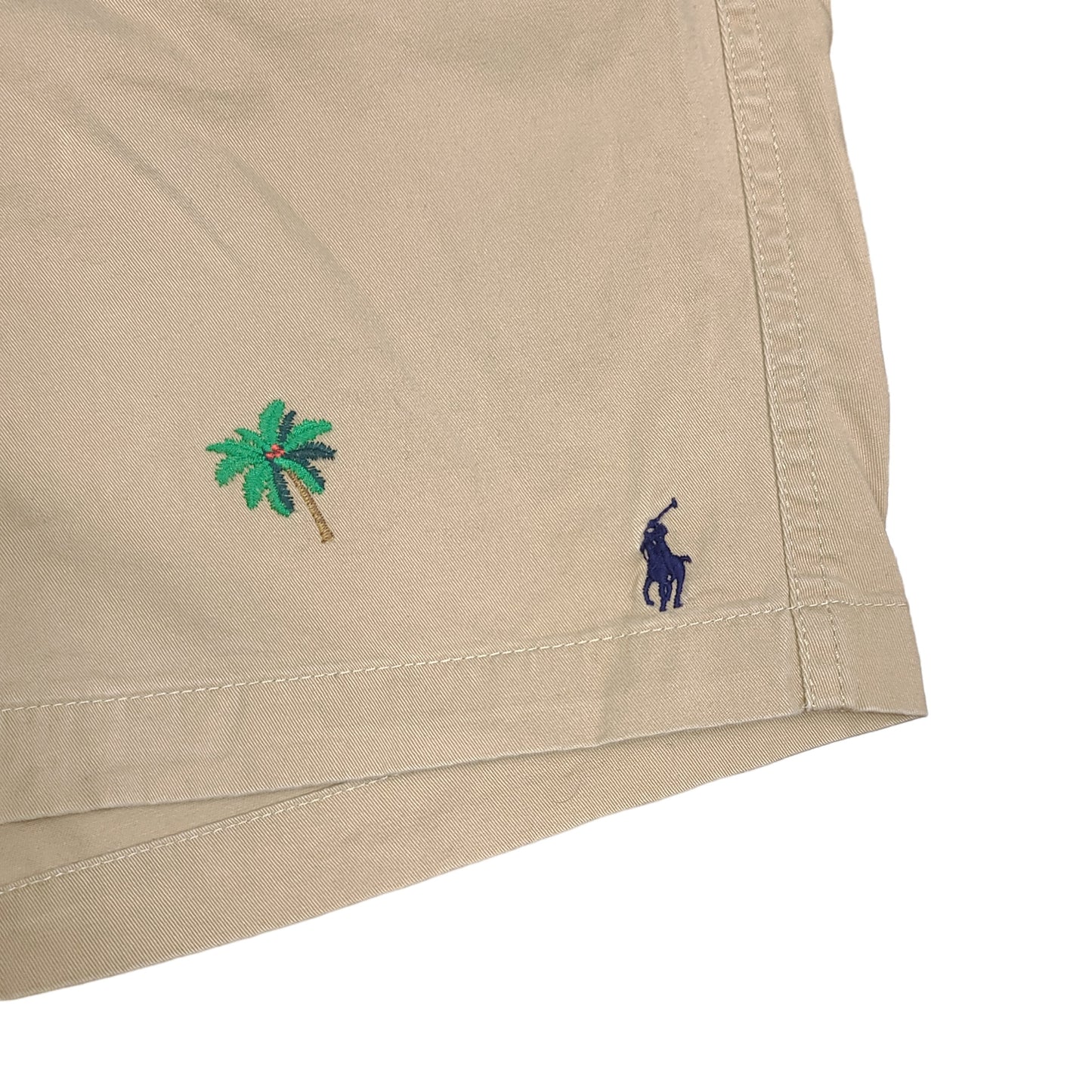 Polo Ralph Lauren Beige Embroidered Island Shorts