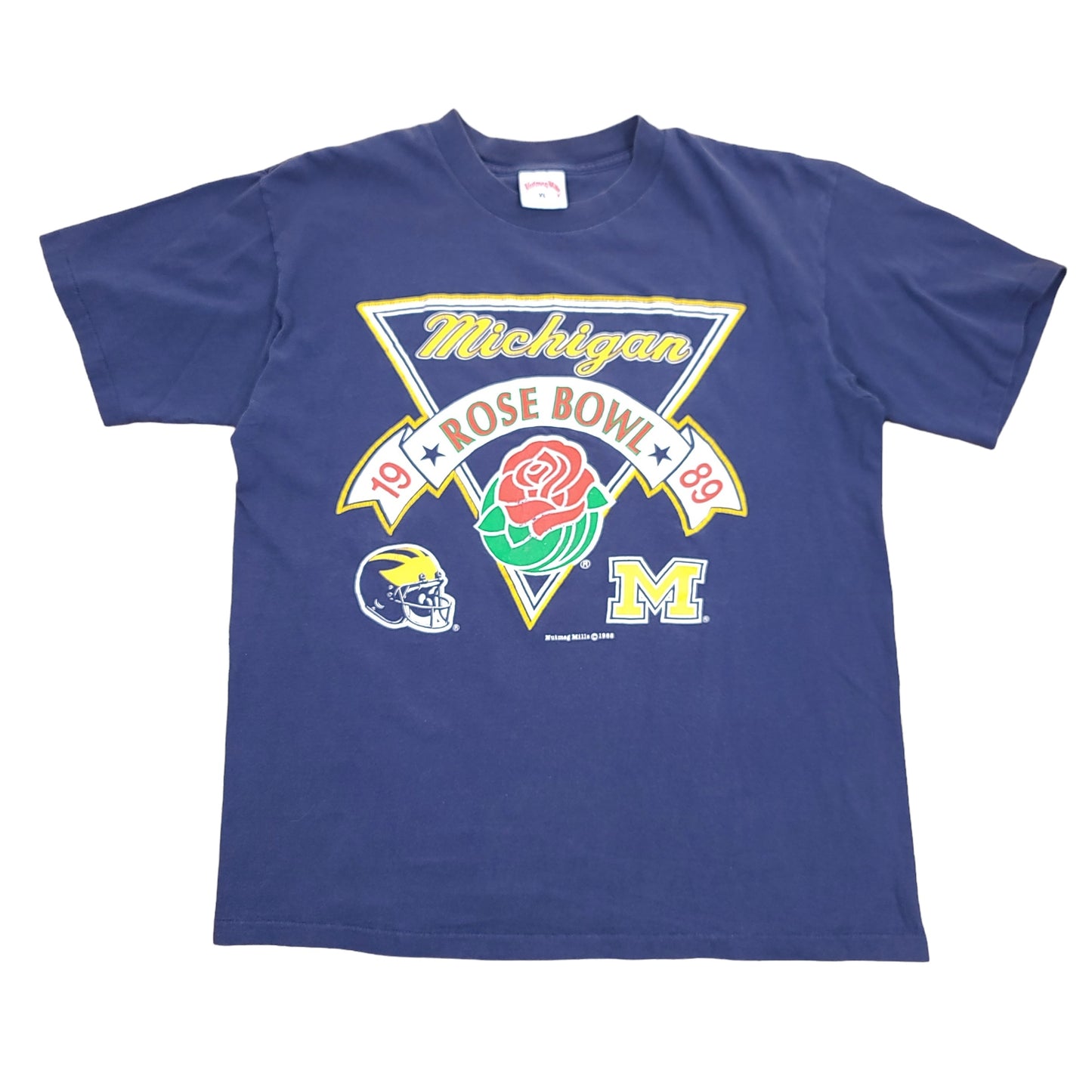 Vintage University of Michigan Wolverines 1989 Rosebowl Football Shirt