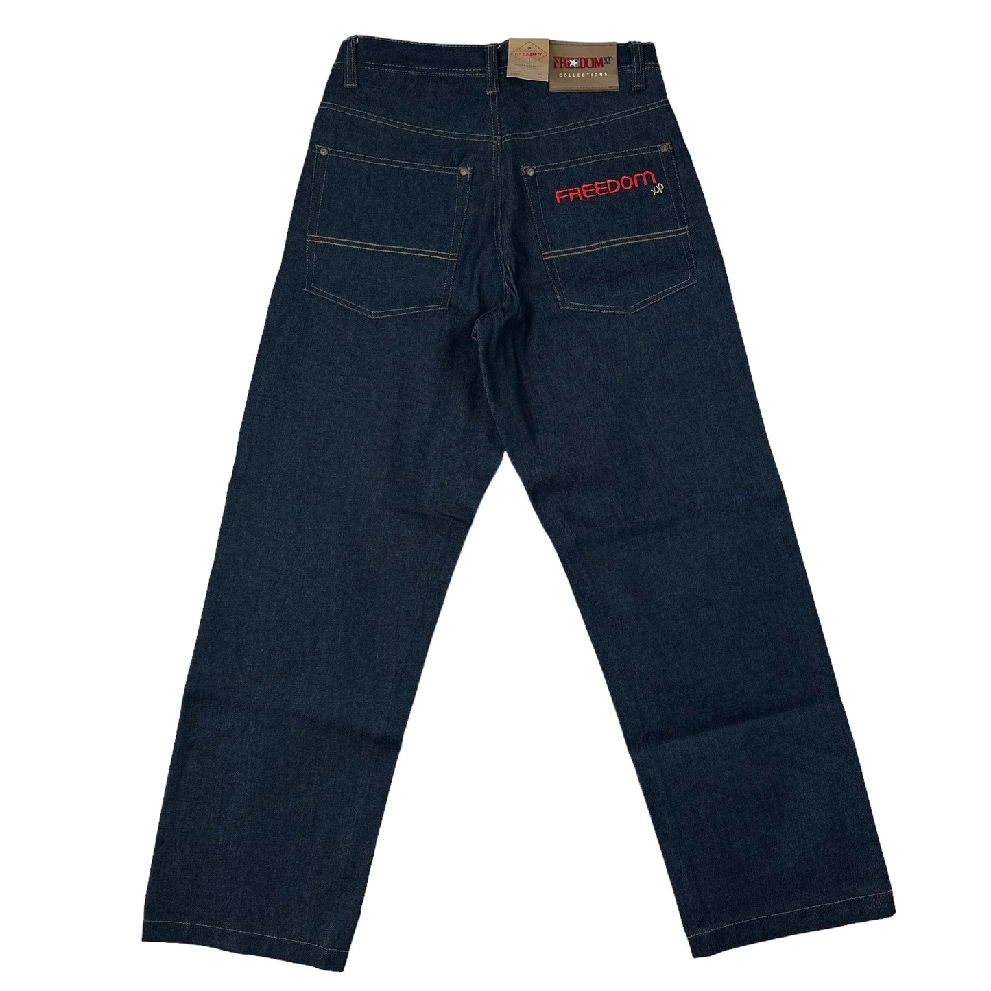 Vintage Y2K Freedom Dark Blue Denim Pants