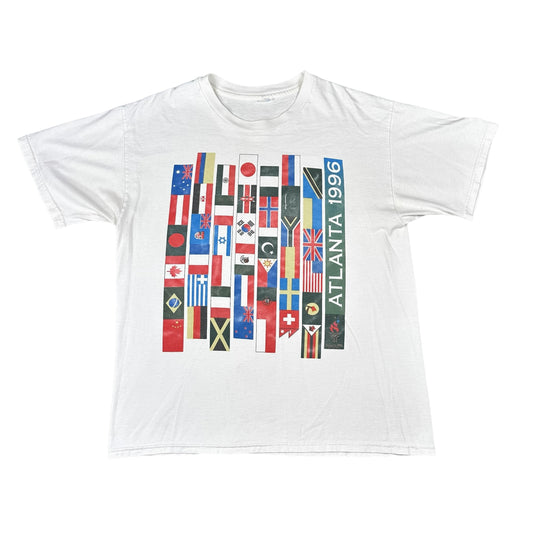 Vitnage Atlanta 1996 Olympic Games White Flag Tee