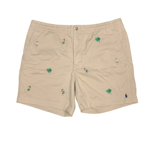 Polo Ralph Lauren Beige Embroidered Island Shorts