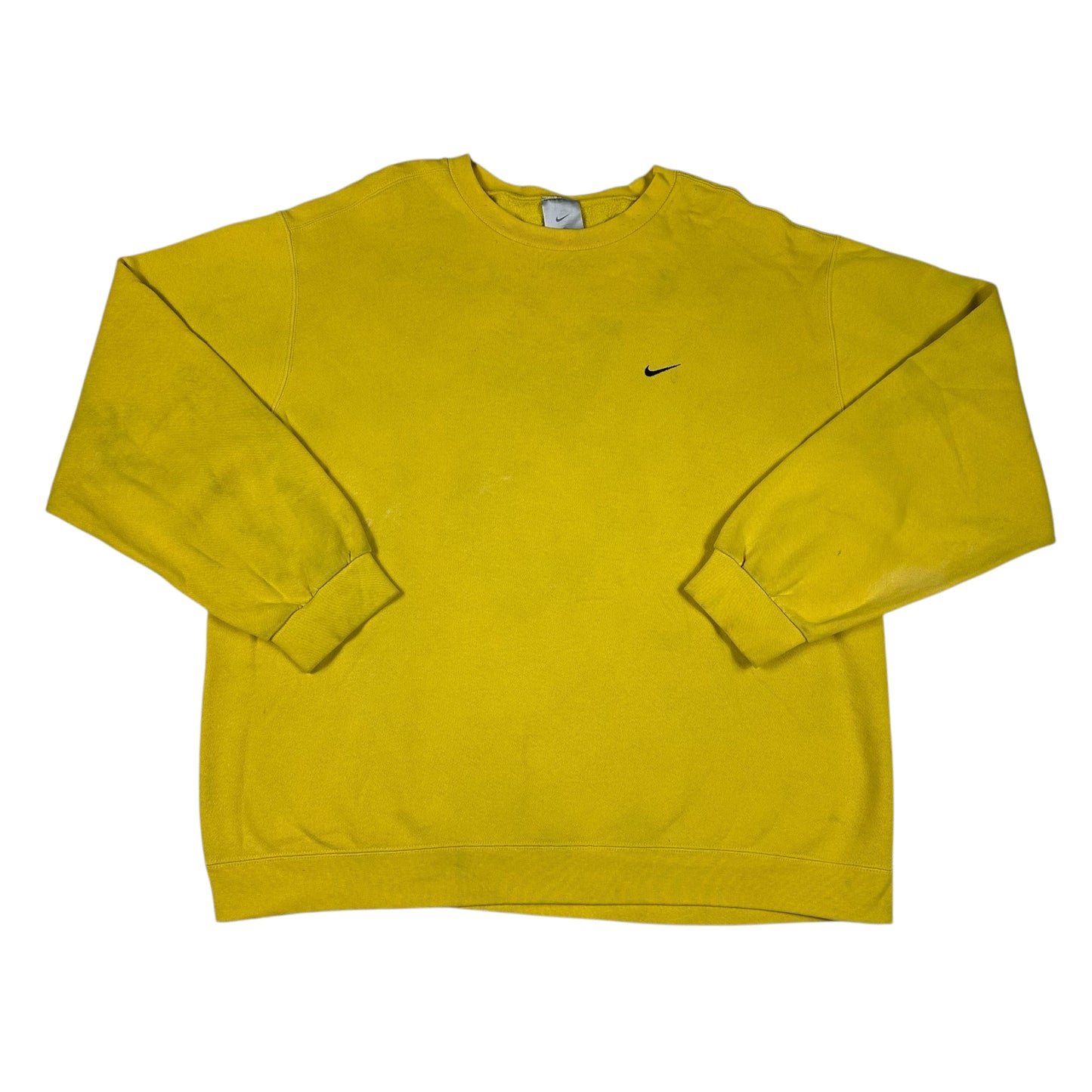 Vintage Nike Sweatshirt Y2K Crewneck Yellow