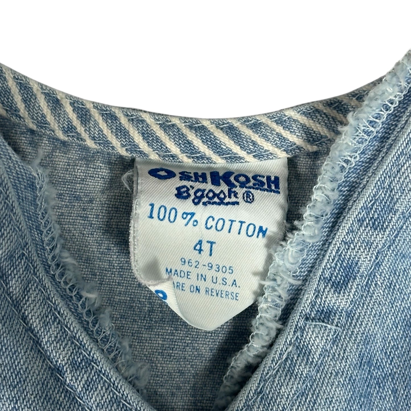 Vintage Oshkosh Dress Denim Girls Toddler